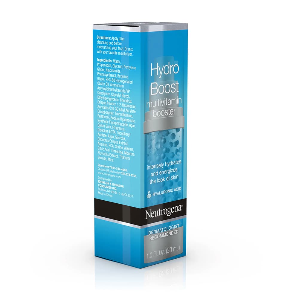 سرم کپسولی هیدرو بوست تقویت کننده نیتروژنا نوتروژینا Neutrogena Hydro Boost Multivitamin Booster Face Serum with Hyaluronic Acid 30ml — تصویر ۵