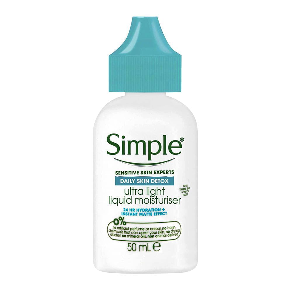 سرم آبرسان ضد جوش و آکنه سیمپل Simple Ultra Light Liquid Moisturiser 50ml — تصویر ۶