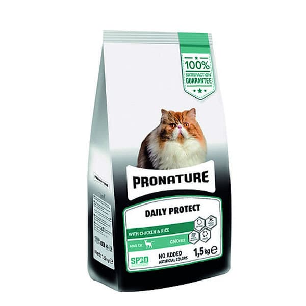غذای گربه بالغ با طعم مرغ پرونیچر – Pronature Daily Protect