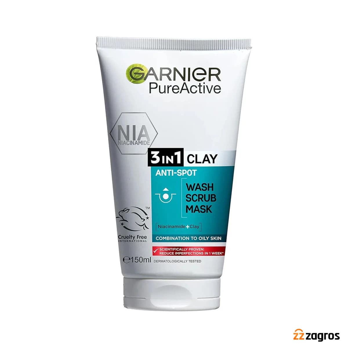 ژل شست و شوی لایه بردار مدل Czysta Skóra 3 in 1 پوست چرب گارنیر گارنیه Garnier Czysta Skóra 3 in 1 washing gel peeling mask 150ml — تصویر ۷