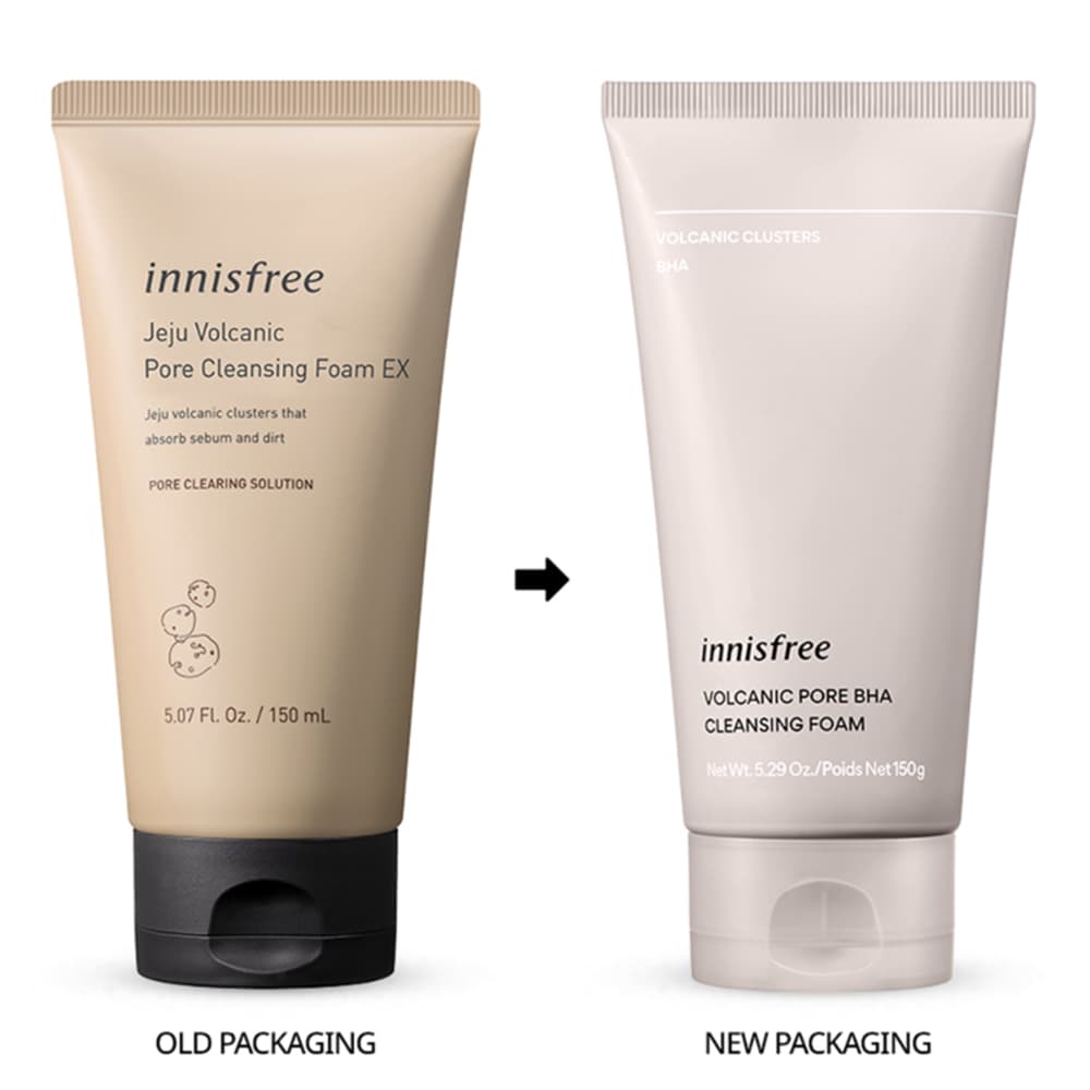 فوم شوینده پوست آتشفشانی ججو اینیسفری Innisfree Jeju Volcanic Pore Cleansing Foam EX 150ml — تصویر ۲