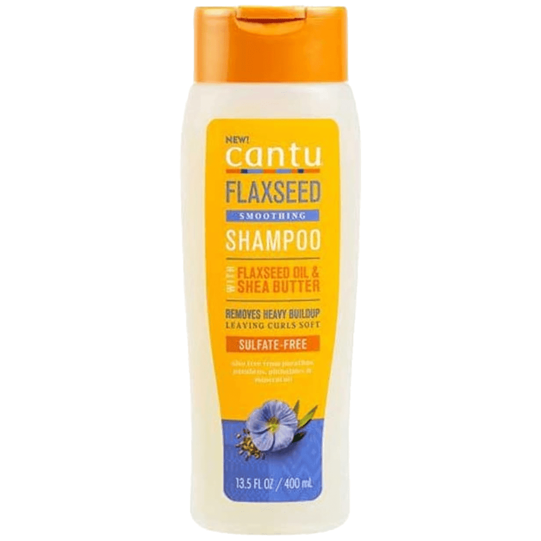 شامپو بدون سولفات لایه بردار شی باتر با بذر کتان موهای فر کانتو Cantu Sulfate-Free Exfoloating with Flaxseed Oil & Shea Butter Shampoo 400ml — تصویر ۲