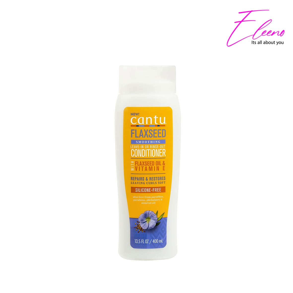 شامپو بدون سولفات لایه بردار شی باتر با بذر کتان موهای فر کانتو Cantu Sulfate-Free Exfoloating with Flaxseed Oil & Shea Butter Shampoo 400ml — تصویر ۳