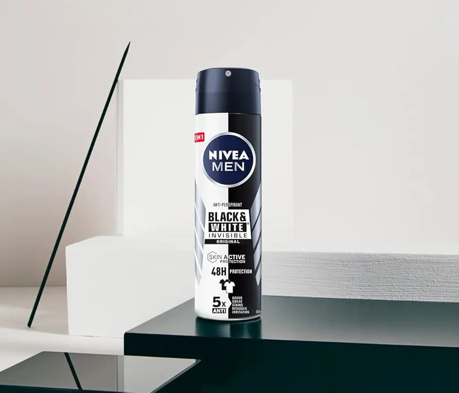 اسپری مردانه نیوا Nivea سری Black & white مدل 150ml)Fresh) — تصویر ۶