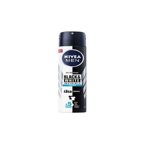 اسپری مردانه نیوا Nivea سری Black &amp; white مدل 150ml)Fresh) — تصویر ۳