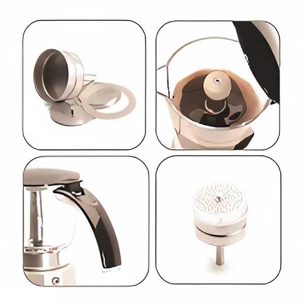 قهوه جوش موکا مدل Coffettiera 6 Cups — تصویر ۷