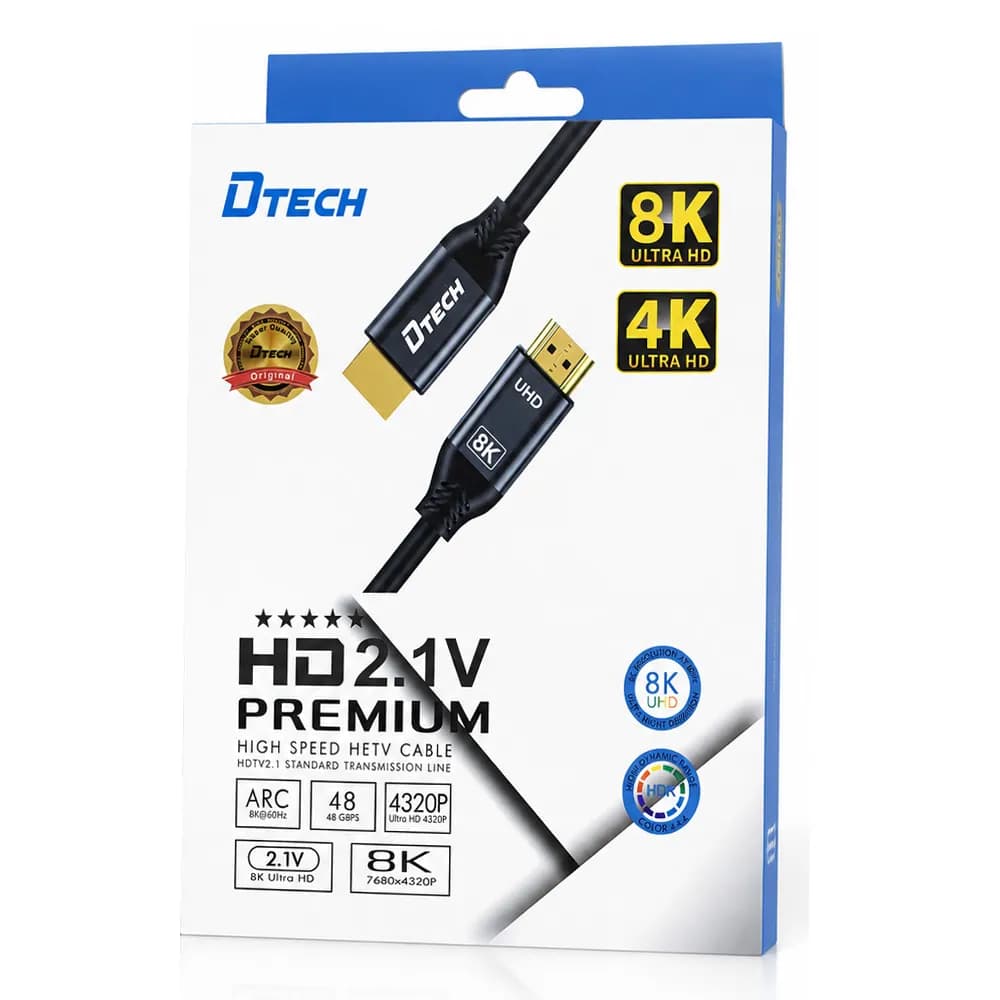 کابل 3 متری HDMI 8K دیتک — تصویر ۸