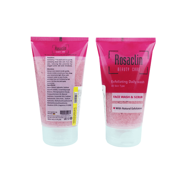 ژل شستشوی اسکراب دار رزاکلین 150ml — تصویر ۵