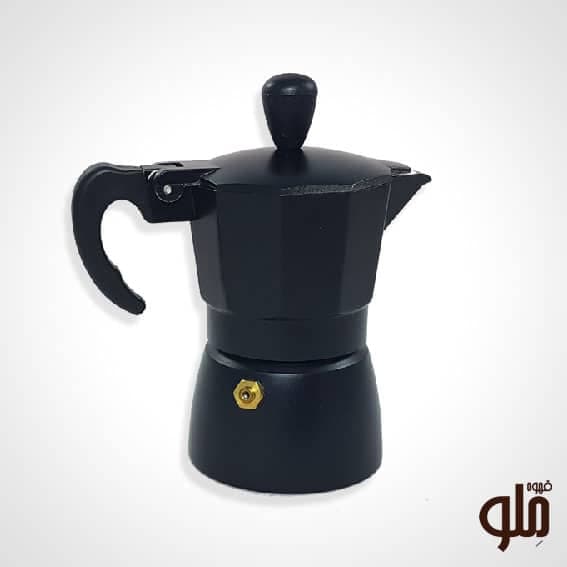 اسپرسو ساز جنوا مدل طرح ساده مشکی ۱ کاپ — تصویر ۲