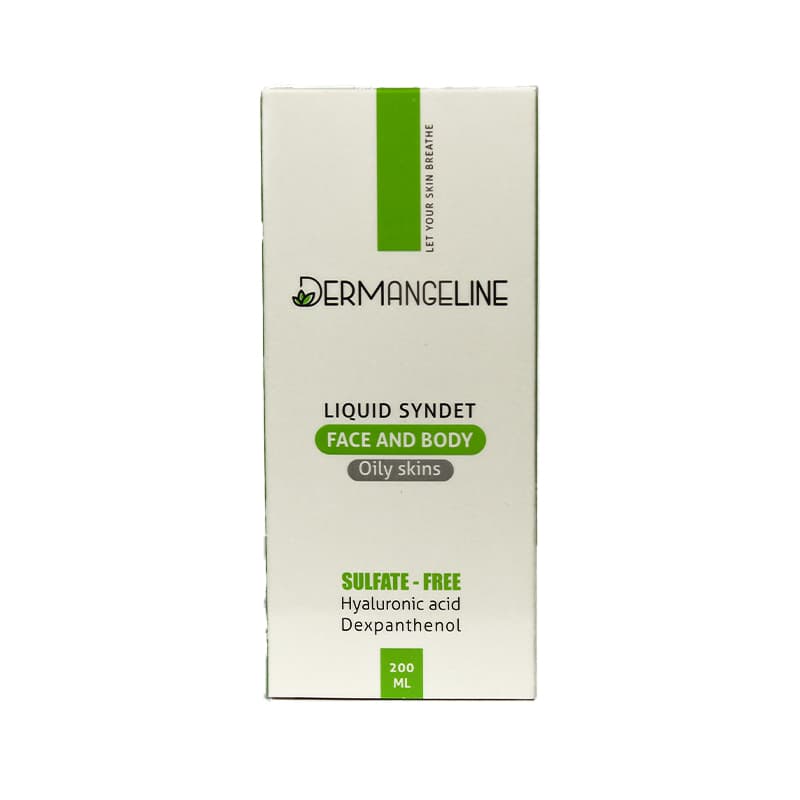 کرم ژل پاک کننده پوست چرب درم انجلین 200ml — تصویر ۳