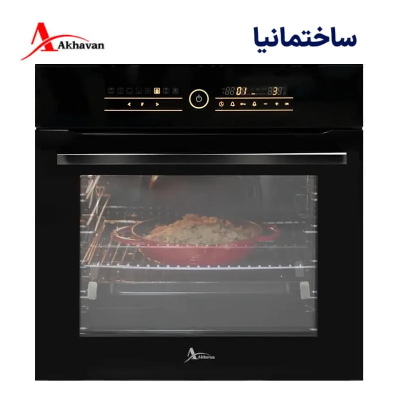 فر توکار اخوان مدل F30pro برقی | تمام برقی با ۸ برنامه پخت و سنسور Meat Probe