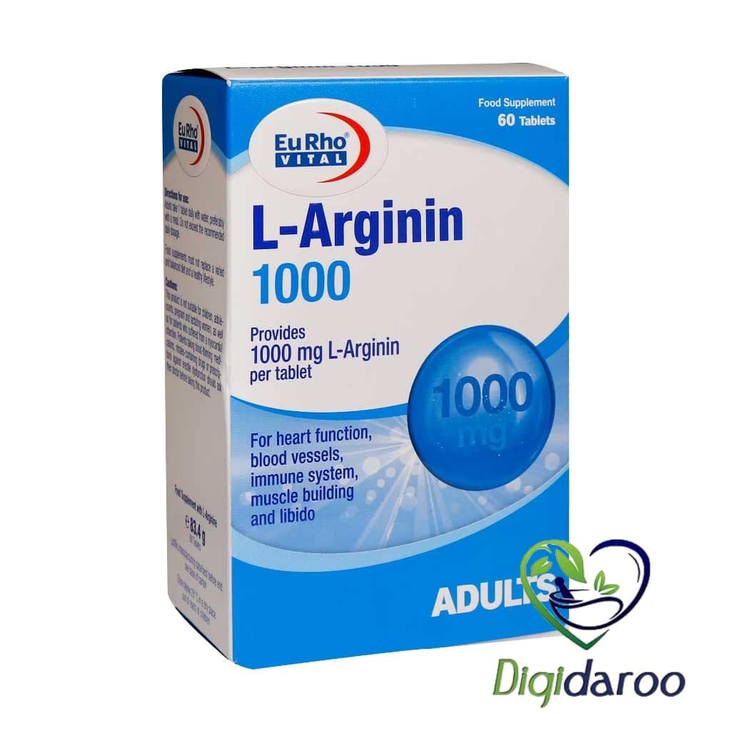 قرص ال آرژنین 1000 میلی گرم یوروویتال 60 عددی