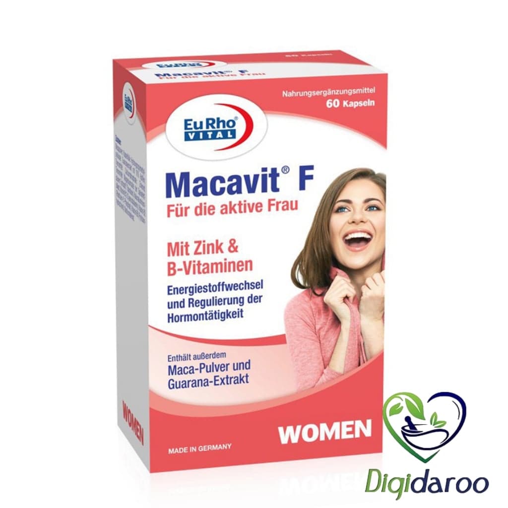 کپسول ماکاویت اف(F) یوروویتال ۶۰ عددی