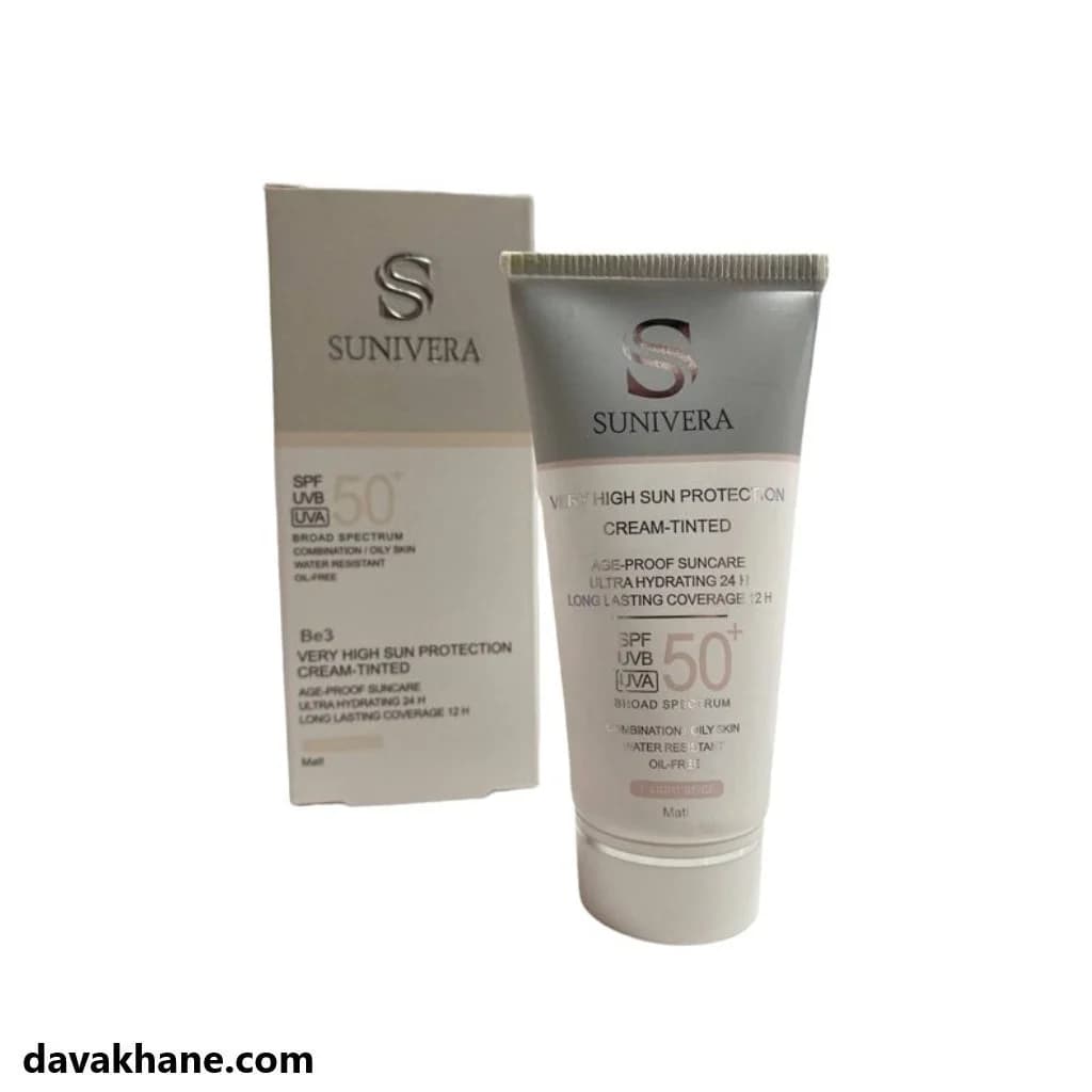 ضدآفتاب بژ روشن SPF50 پوست چرب سانیورا 50 میلی — تصویر ۳