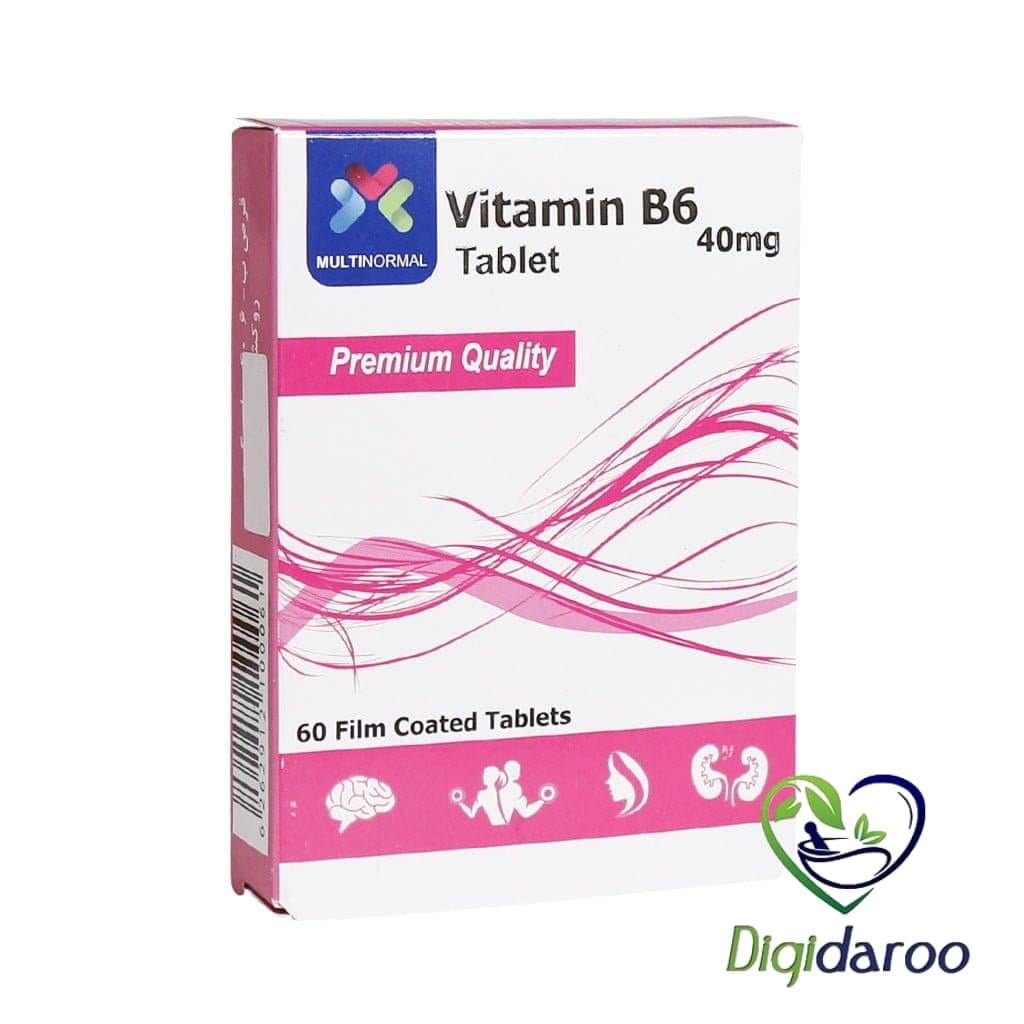 قرص ویتامین ب6 (B6) مولتی نرمال 60 عددی