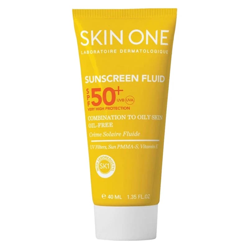 فلوئید ضد آفتاب بی رنگ SPF 50 اسکین وان — تصویر ۴