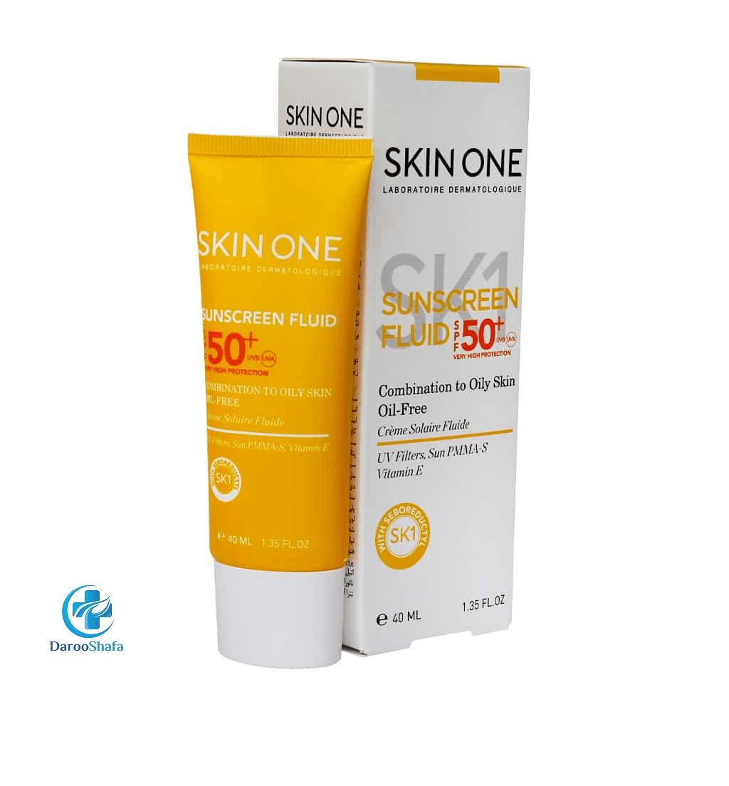 فلوئید ضد آفتاب بی رنگ SPF 50 اسکین وان