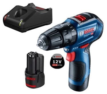 دریل پیچ گوشتی شارژی چکشی بدون زغال بوش مدل GSB12V-30 (اصلی) تک باطری