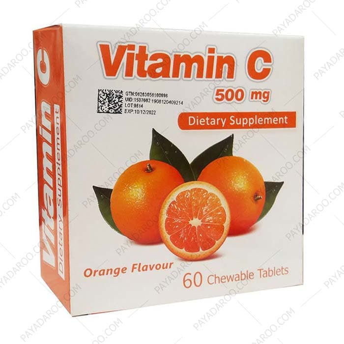 قرص جویدنی ویتامین سی 500 میلی گرم سیمرغ دارو عطار 60 عددی — تصویر ۴