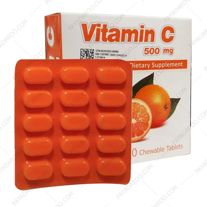 قرص جویدنی ویتامین سی 500 میلی گرم سیمرغ دارو عطار 60 عددی — تصویر ۷