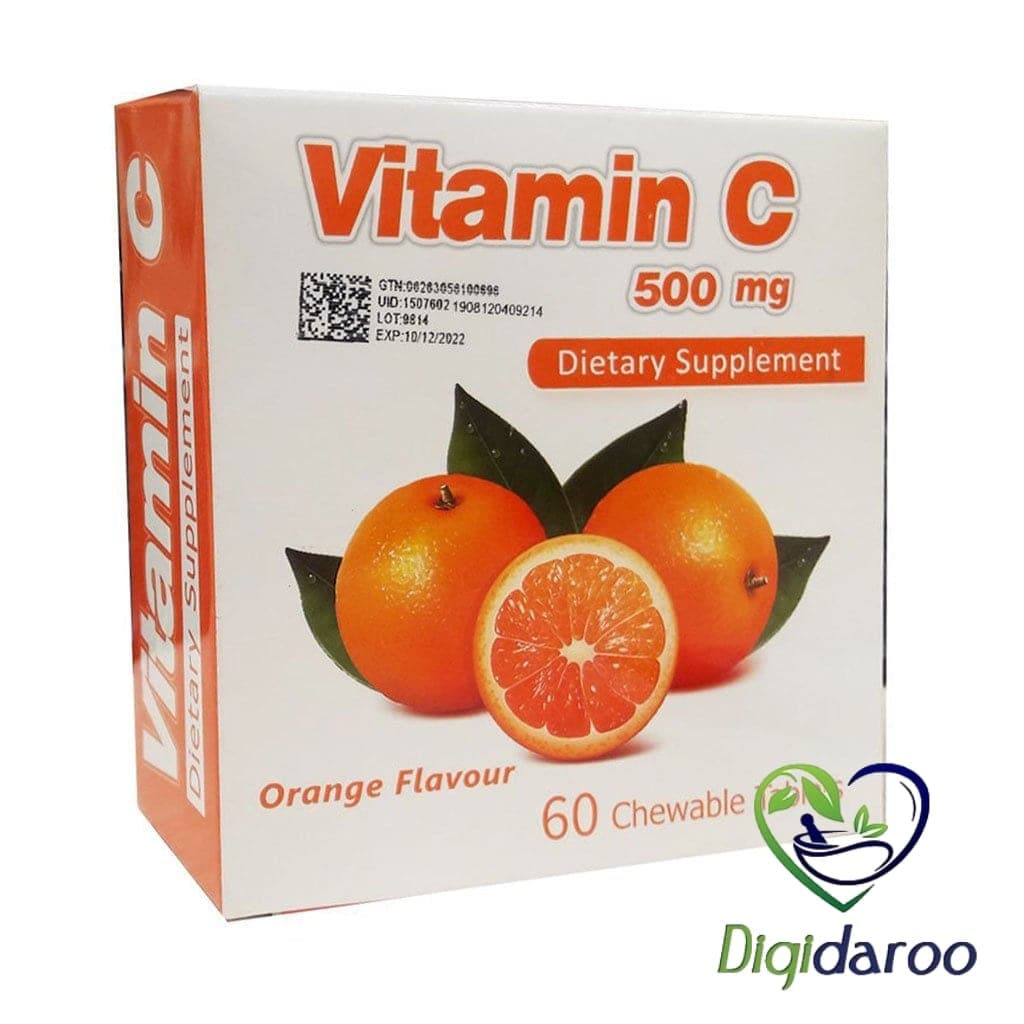 قرص جویدنی ویتامین سی 500 میلی گرم سیمرغ دارو عطار 60 عددی