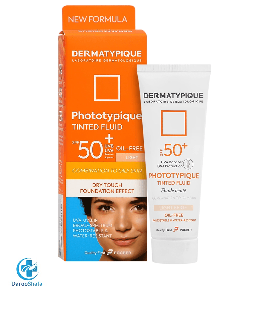 فلوئید ضد آفتاب بژ روشن SPF 50 درماتیپیک
