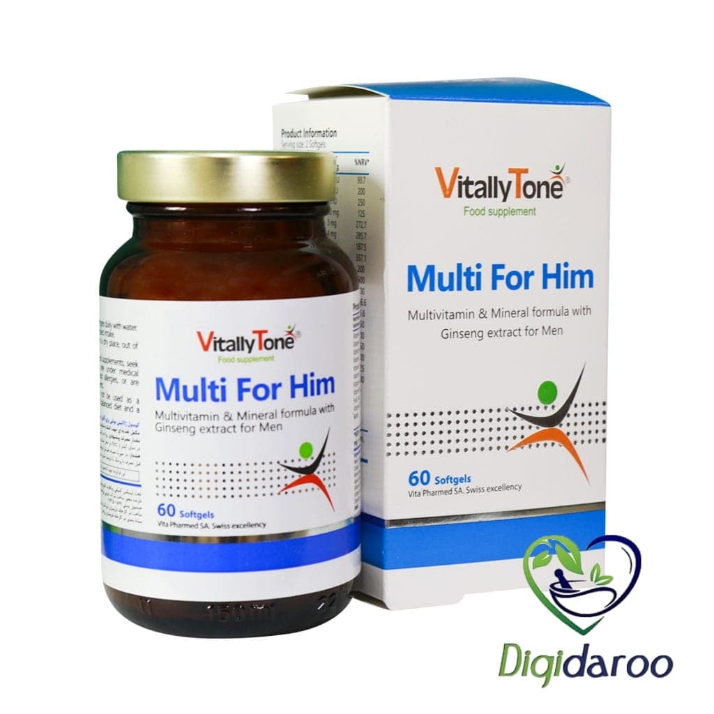 سافت ژل مولتی فور هیم آقایان (Multi For Him) ویتالی تون 60 عددی — تصویر ۵