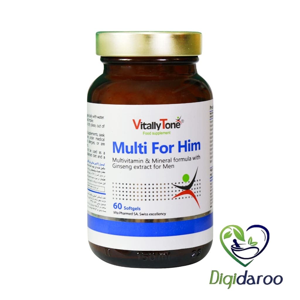 سافت ژل مولتی فور هیم آقایان (Multi For Him) ویتالی تون 60 عددی — تصویر ۶