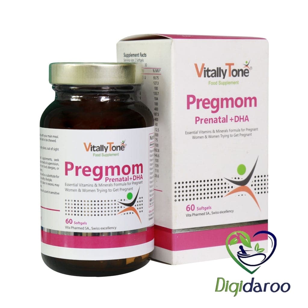 سافت ژل پرگمام (Pregmom) ویتالی تون 60 عددی