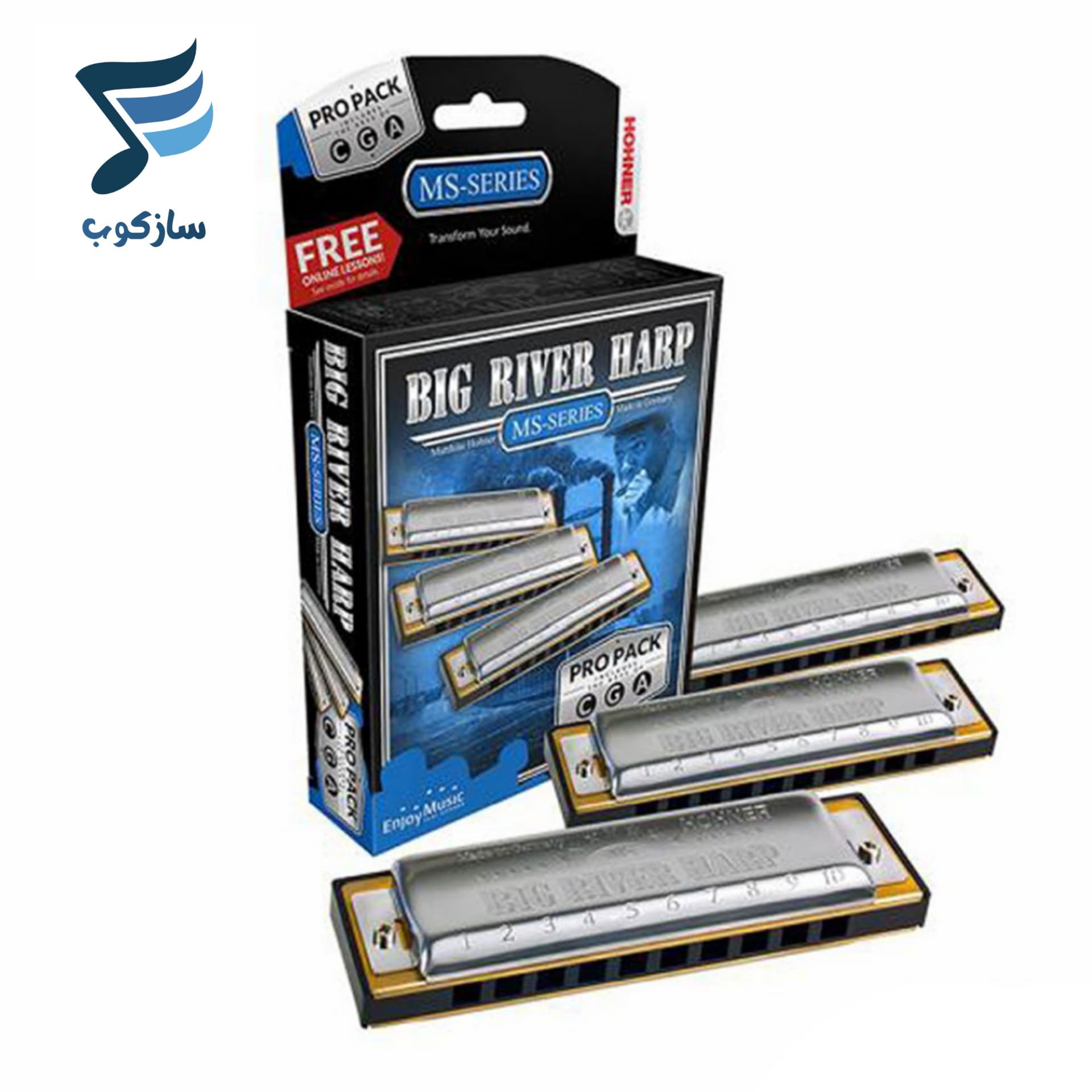 ست سازدهنی دیاتونیک هوهنر مدل BIG RIVER Harp — تصویر ۷