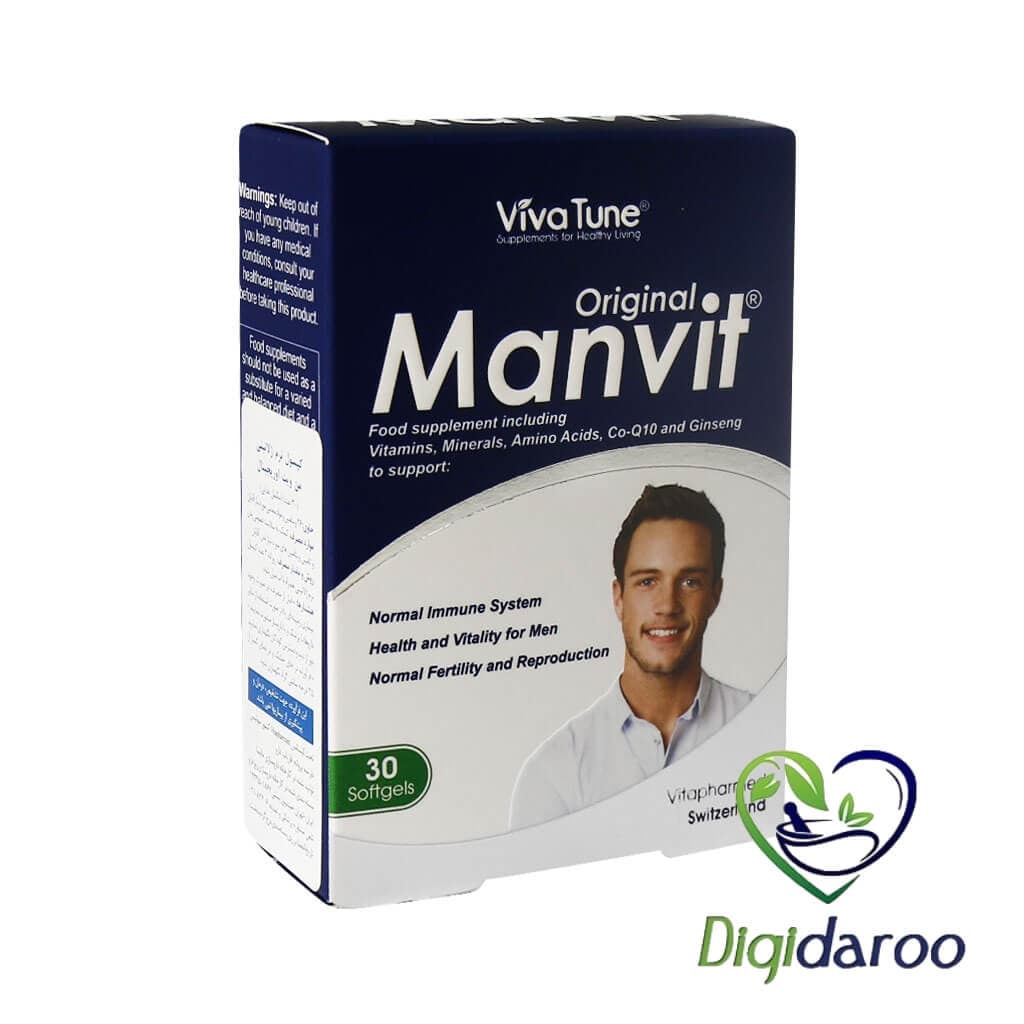قرص من ویت (Manvit) اورجینال ویواتیون 30 عددی