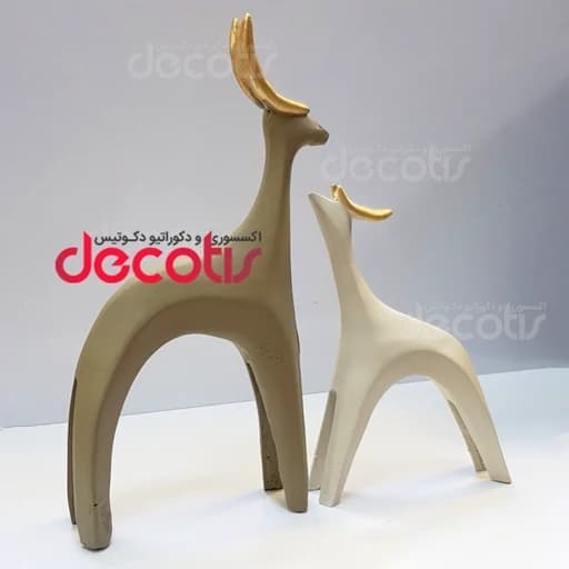 مجسمه آهو مینیاتوری مجموعه 2 عددی — تصویر ۲