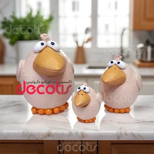 مجسمه خانواده کلاغ کیوت
