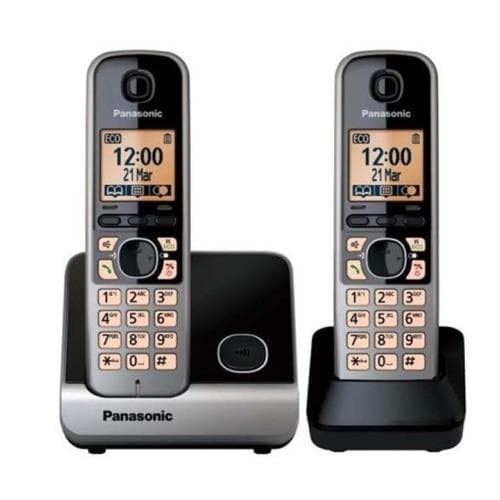 تلفن بي سيم 2گوشی پاناسونيک KX-TG6712 ا Panasonic KX-TG6712 cordless phone