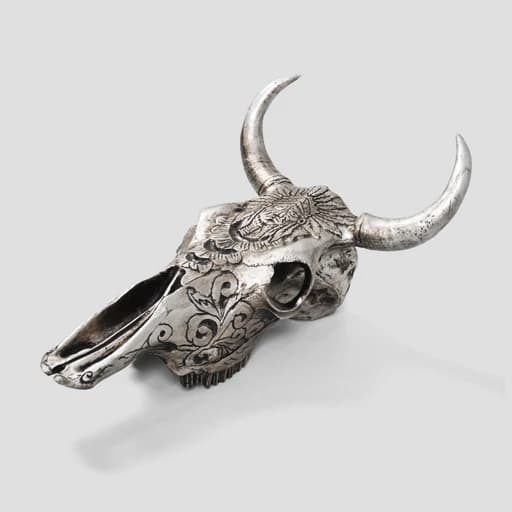 دیوارکوب طرح جمجمه گاومیش (راک) مدل Apache کد Irz266 — تصویر ۷