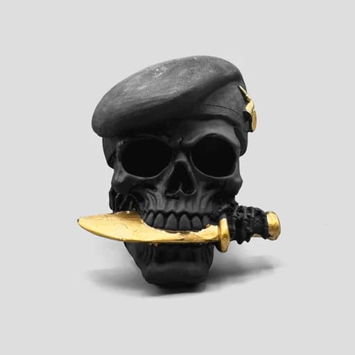 مجسمه اسکلت کماندو مدل Knife رنگ مشکی کد Shah408 — تصویر ۴