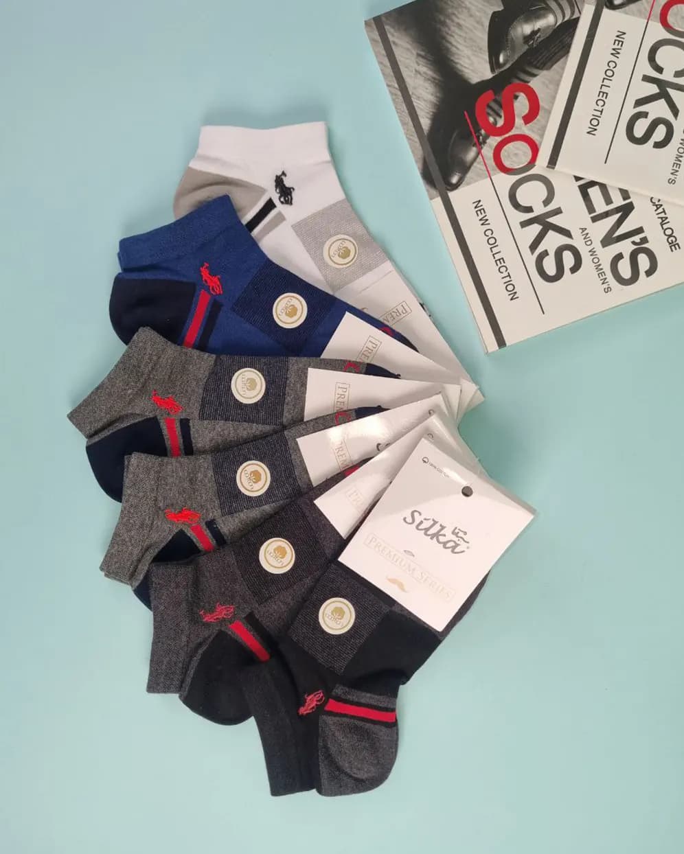 جوراب مردانه مچی polo مربع — تصویر ۴