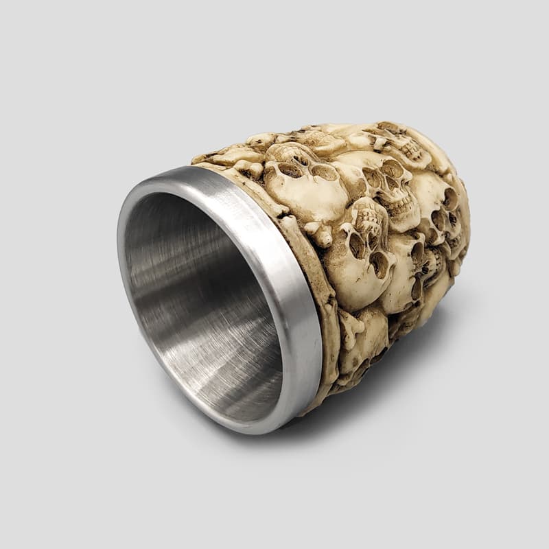 شات اسکلتی داخل استیل مدل Full Skulls نامنظم کد Njd-165d1 — تصویر ۱۲