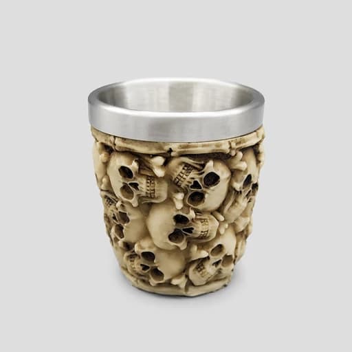 شات اسکلتی داخل استیل مدل Full Skulls نامنظم کد Njd-165d1 — تصویر ۷