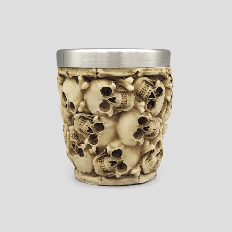 شات اسکلتی داخل استیل مدل Full Skulls نامنظم کد Njd-165d1 — تصویر ۱۰