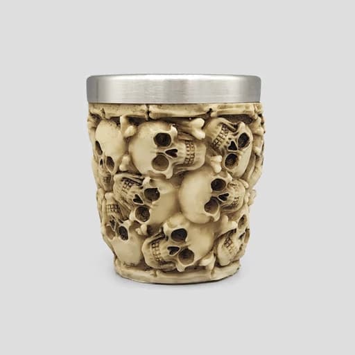 شات اسکلتی داخل استیل مدل Full Skulls نامنظم کد Njd-165d1 — تصویر ۶