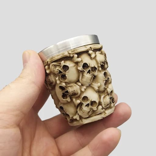 شات اسکلتی داخل استیل مدل Full Skulls نامنظم کد Njd-165d1 — تصویر ۵