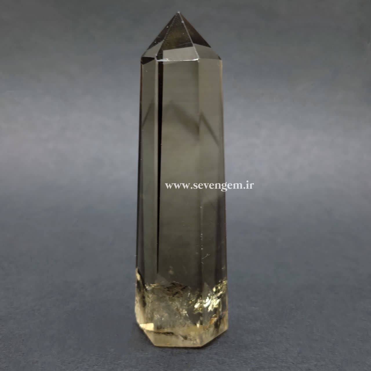 منشور سنگ اسموکی کوارتز برزیلی (کدB731)