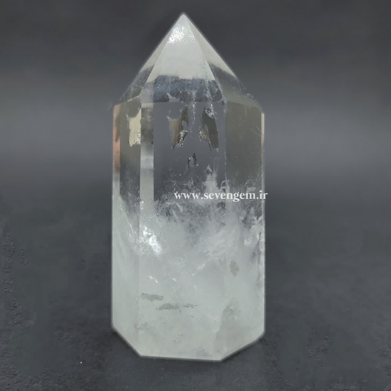 منشور سنگ کریستال کوارتز برزیلی (کدB728)