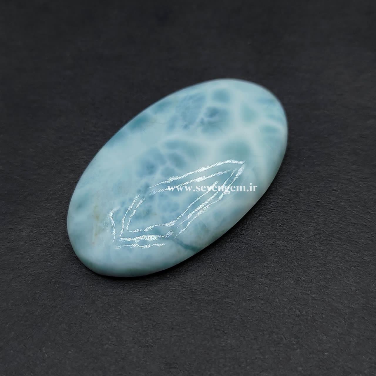نگین سنگ لاریمار (کدB726) — تصویر ۵