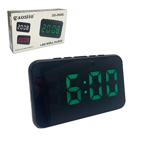 ساعت رومیزی دیجیتال LED آینه ای gaosiio مدل DS-2618L — تصویر ۴
