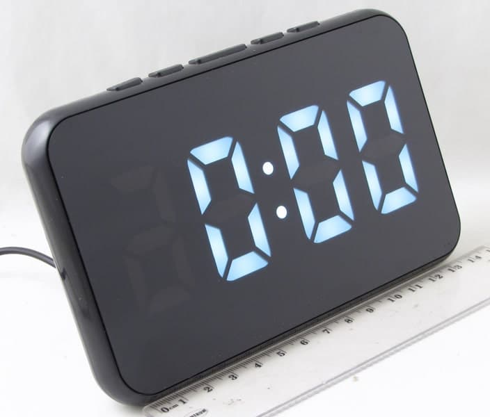 ساعت رومیزی دیجیتال LED آینه ای gaosiio مدل DS-2618L — تصویر ۵