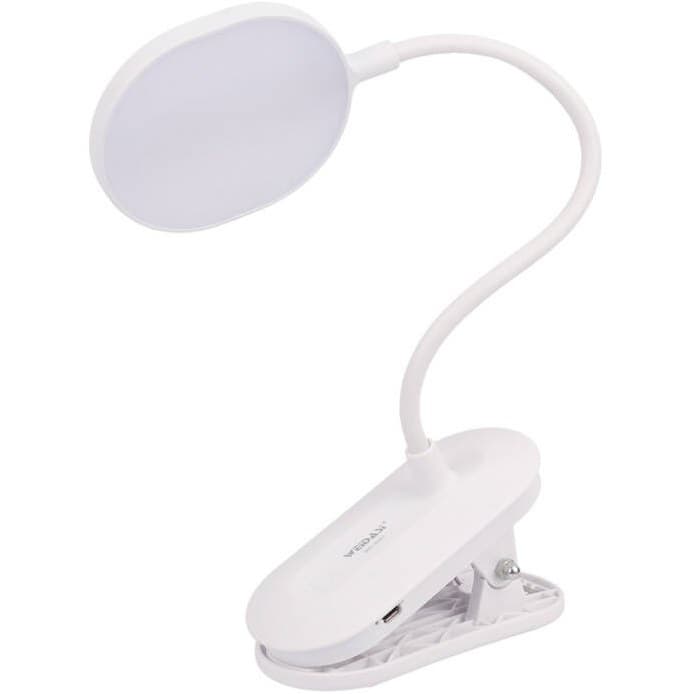 چراغ مطالعه شارژی گیره دار ویداسی WD-6067