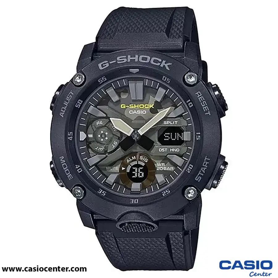 ساعت مچی مردانه کاسیو جیشاک مدل GA-2000SU-1A — تصویر ۵