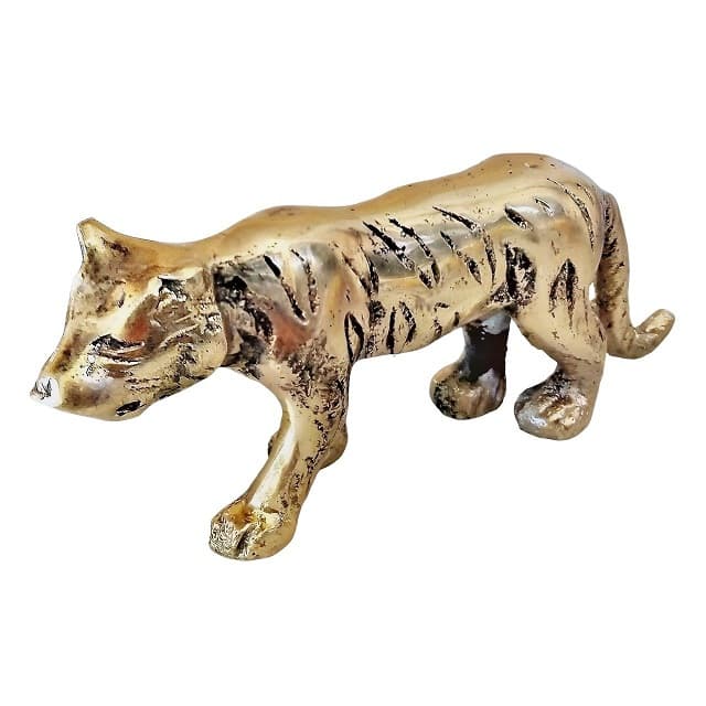 مجسمه ببر برنزی i18715